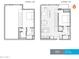 Complete condo floor plan including level one and level two. 2 bed and 2 bath at 1130 N 2Nd St # 401, Phoenix, AZ 85004