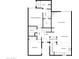 Detailed floor plan showing layout of rooms, including bedrooms, baths, living areas and kitchen at 1631 E Gardenia Ave, Phoenix, AZ 85020