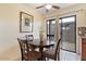 Cozy dining area with seating for four and sliding doors to a private patio at 16510 E Palisades Blvd # 42, Fountain Hills, AZ 85268