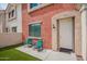Inviting townhouse entrance with a cozy patio, great for relaxing outdoors at 1950 N Center St # 115, Mesa, AZ 85201