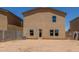A backyard with a block fence and space to create an oasis at 255 W Dewey Ave, Coolidge, AZ 85128