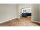 Kitchen with quartz countertops, blue cabinets and stainless steel appliances at 6245 W Maya Dr, Phoenix, AZ 85083