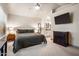 Comfortable bedroom with a vaulted ceiling, ceiling fan and a calming atmosphere at 936 E Gila Ln, Chandler, AZ 85225