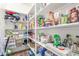 Walk-in pantry with ample shelving and organized storage space at 13720 W Amberwing St, Peoria, AZ 85383