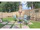 Backyard features artificial turf, paved patio, and outdoor seating area at 15815 N 4Th Dr, Phoenix, AZ 85023