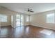Spacious living room with sliding glass doors providing access to outdoor living space at 15902 W Hearn Rd, Surprise, AZ 85379