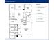 Dove floor plan showcasing 2,105 sq ft layout with 3 bedrooms, flex room, and 3-car garage at 23040 E Watford Dr, Queen Creek, AZ 85142