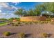 Beautiful Sun City Festival entrance with desert landscaping and clear signage at 27105 W Marco Polo Rd, Buckeye, AZ 85396