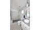 Bright bathroom featuring a glass-enclosed shower and granite vanity with oval sink and modern fixtures at 3122 E Kristal Way, Phoenix, AZ 85050