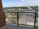 The balcony has expansive views of the city skyline, greenery, and distant mountains at 4750 N Central Ave # A10, Phoenix, AZ 85012