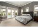 Serene main bedroom with a plush bed, soft lighting, and views of the backyard pool at 6311 E Calle Rosa --, Scottsdale, AZ 85251