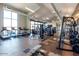 The fitness center features treadmills, elliptical machines, weightlifting stations, and scenic views at 734 W Winchester Dr, Chandler, AZ 85286