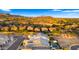 Real estate aerial view showcasing community homes at 8149 E Jaeger St, Mesa, AZ 85207
