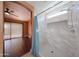 Bright bathroom featuring a walk-in shower with lovely tile accents at 10371 W Pontiac Dr, Peoria, AZ 85382