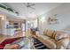Spacious living room and kitchen area with stainless steel appliances and an open layout at 10401 N 52Nd St # 205, Paradise Valley, AZ 85253