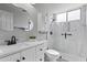 Modern bathroom with a glass-enclosed shower and updated vanity at 10733 W Clover Way, Avondale, AZ 85392