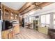 Eat in kitchen with ceiling fan, wood cabinets and lots of natural light at 111 S Greenfield Rd # 119, Mesa, AZ 85206