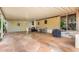 Large covered patio with stone flooring, ideal for outdoor living and entertaining at 111 S Greenfield Rd # 119, Mesa, AZ 85206