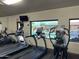 State-of-the-art treadmills at the fitness center overlook the sparkling community pool at 11342 E Laguna Azul Cir, Mesa, AZ 85209