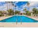 Community pool featuring a ladder and desert landscaping at 12686 N 95Th Way, Scottsdale, AZ 85260