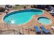 Large community pool and spa offer residents a relaxing and luxurious experience at 131 N Higley Rd # 51, Mesa, AZ 85205
