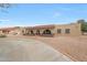 Stunning single story home featuring large driveway and covered front patio with brick accents at 1444 E Myrna Ln, Tempe, AZ 85284