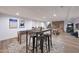 Expansive finished basement with game room area includes foosball and pool table at 1444 E Myrna Ln, Tempe, AZ 85284