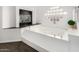 Luxurious soaking tub with sleek fixtures and a unique glass block accent window at 14841 S 6Th Pl, Phoenix, AZ 85048
