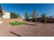 Landscaped backyard featuring gravel and artificial turf at 18096 N Arbor Dr, Maricopa, AZ 85138