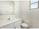 Bathroom with white vanity and modern fixtures at 18096 N Arbor Dr, Maricopa, AZ 85138