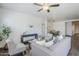 Inviting living room connects seamlessly to the dining area, great for entertaining at 2625 W Gaby Rd, Phoenix, AZ 85041