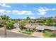 Beautiful aerial view of a neighborhood showcasing lush greenery and mountain views at 3046 E Glenrosa Ave, Phoenix, AZ 85016