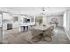 Bright dining area with elegant marble table and seating at 3046 E Glenrosa Ave, Phoenix, AZ 85016