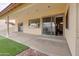 Large covered patio with concrete flooring and views of the yard and is perfect for outdoor entertaining at 4017 W Irma Ln, Glendale, AZ 85308