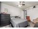 Bedroom featuring neutral walls, carpet and ceiling fan at 4953 W Acoma Dr, Glendale, AZ 85306