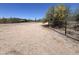 Fenced area is ready for horses on this Arizona property with desert landscaping at 6524 E Rockaway Hills Dr, Cave Creek, AZ 85331