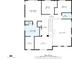 A home floor plan layout of the second story showing bedrooms, bathrooms, and a loft at 6623 S Classic Way, Gilbert, AZ 85298