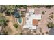Overhead view of this property features a pool, patio, luscious lawn, and well maintained exterior at 6735 E San Juan Ave, Paradise Valley, AZ 85253