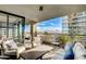 Cozy balcony offering comfortable seating and city views with mountain views at 7120 E Kierland Blvd # 507, Scottsdale, AZ 85254