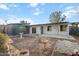 View of the backyard with a covered patio, desert landscaping, and mature trees at 10619 N 38Th Ave, Phoenix, AZ 85029