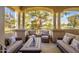 Relaxing patio features comfortable seating and a beautiful golf course view at 11000 N 77Th Pl # 2042, Scottsdale, AZ 85260