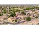 Gorgeous aerial view of a neighborhood with well-maintained landscaping and community amenities at 12936 W Flower St, Avondale, AZ 85392