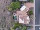 Aerial view of home with pool, spa, desert landscaping, and a tile roof at 15135 E Sundown Dr, Fountain Hills, AZ 85268