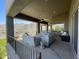 Expansive covered patio with mountain views, offering ample space for outdoor lounging and relaxation at 15135 E Sundown Dr, Fountain Hills, AZ 85268