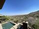 Backyard pool and spa with desert landscaping and stunning views at 15135 E Sundown Dr, Fountain Hills, AZ 85268