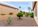 The backyard's desert landscaping offers privacy and minimal upkeep at 17132 E Hillcrest Dr, Fountain Hills, AZ 85268
