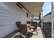 Covered patio with a table and chairs at 205 S Higley Rd # 286, Mesa, AZ 85206