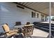 Covered patio with a table and chairs at 205 S Higley Rd # 286, Mesa, AZ 85206