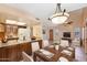 Open dining room with seamless flow to living room and kitchen, ideal for entertaining guests at 2455 E Broadway Rd # 68, Mesa, AZ 85204