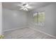 Bedroom with tile flooring, a ceiling fan, and bright natural light at 24709 N 75Th Way, Scottsdale, AZ 85255
